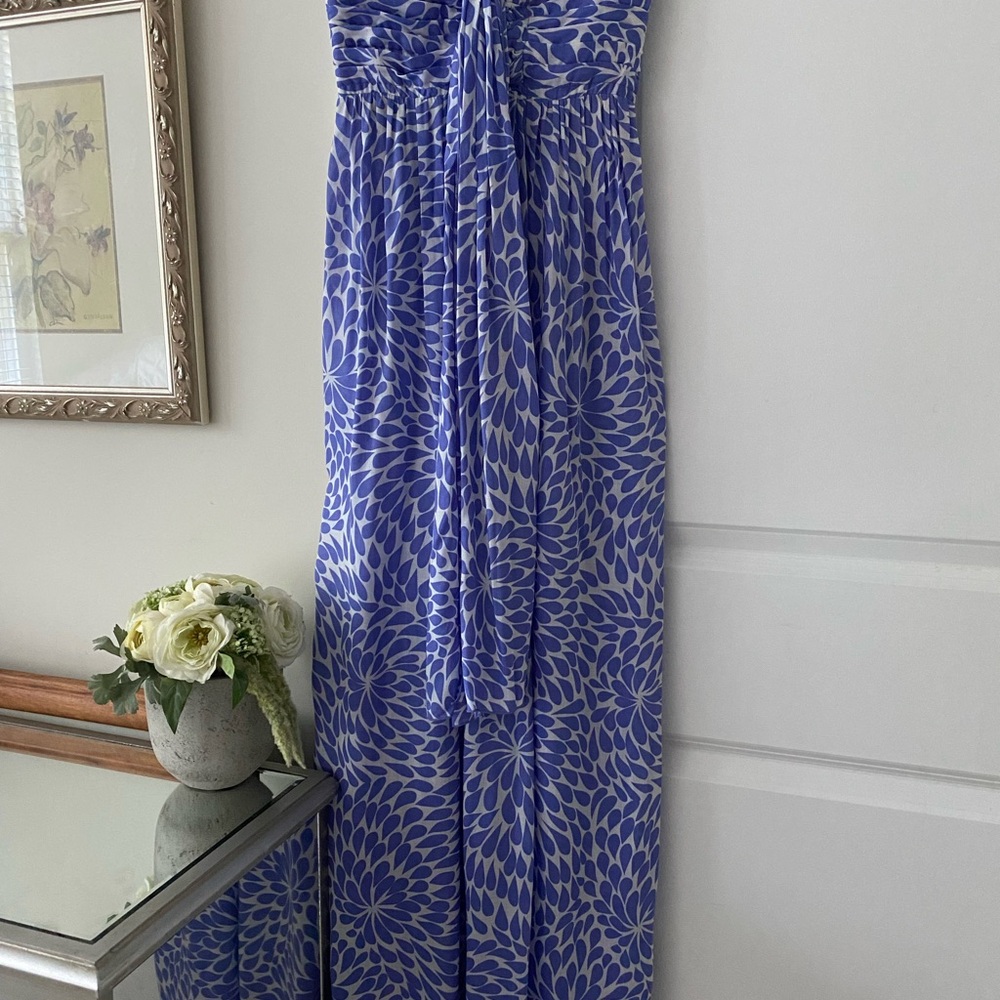 NWOT Pineapple Boutique Knot Lavender/white Multi Maxi Dress $98, Size XS